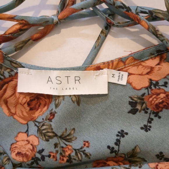 Astr The Label Women's Teal-peach Floral Slip Dress , Size M - Picture 7 of 8